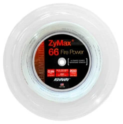 Ashaway ZyMax 66 Fire Power 0.66mm Badminton 200M Reel -Tennis Promotion Shop ashaway zymax 66 fire power 0 66mm badminton 200m reel white 92573 66145.1698771319