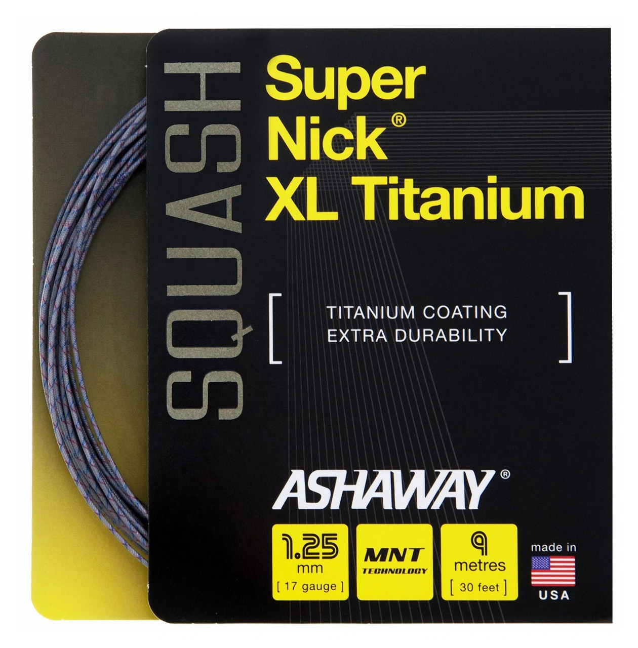 Ashaway SuperNick XL Ti 17 1.25mm Squash Set 3 Ashaway SuperNick XL Ti 17 1.25mm Squash Set