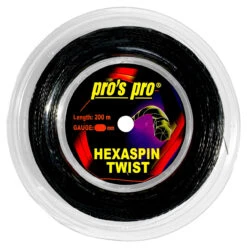 Pro's Pro Hexaspin Twist 16L 1.25mm 200M Reel -Tennis Promotion Shop pros pro hexaspin twist 16l 1 25mm 200m reel black 27774 76259.1698770199