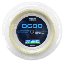 Yonex BG80 0.68mm Badminton 200M Reel -Tennis Promotion Shop yonex bg80 0 68mm badminton 200m reel white 22829.1710948822
