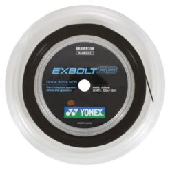 Yonex Exbolt 63 0.63mm Badminton 200M Reel -Tennis Promotion Shop yonex exbolt 63 0 63mm badminton 200m reel black 33731 82845.1698772696